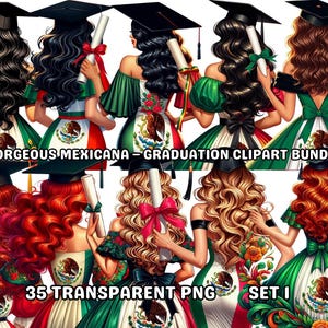35 Gorgeous Mexicana –Graduation Clipart Bundle Set 1,Mexicana Png,Chicana Png,Latina Clipart,Chicana Clipart,Graduation Png,Diploma Clipart
