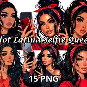 Hete Latina Selfie Queen, 15 PNG, Latina Vrouw PNG, Chicana Clipart, Latina Meisje PNG, Latina PNG, Hispanic Clipart, Latina Clipart, Latina Meisje
