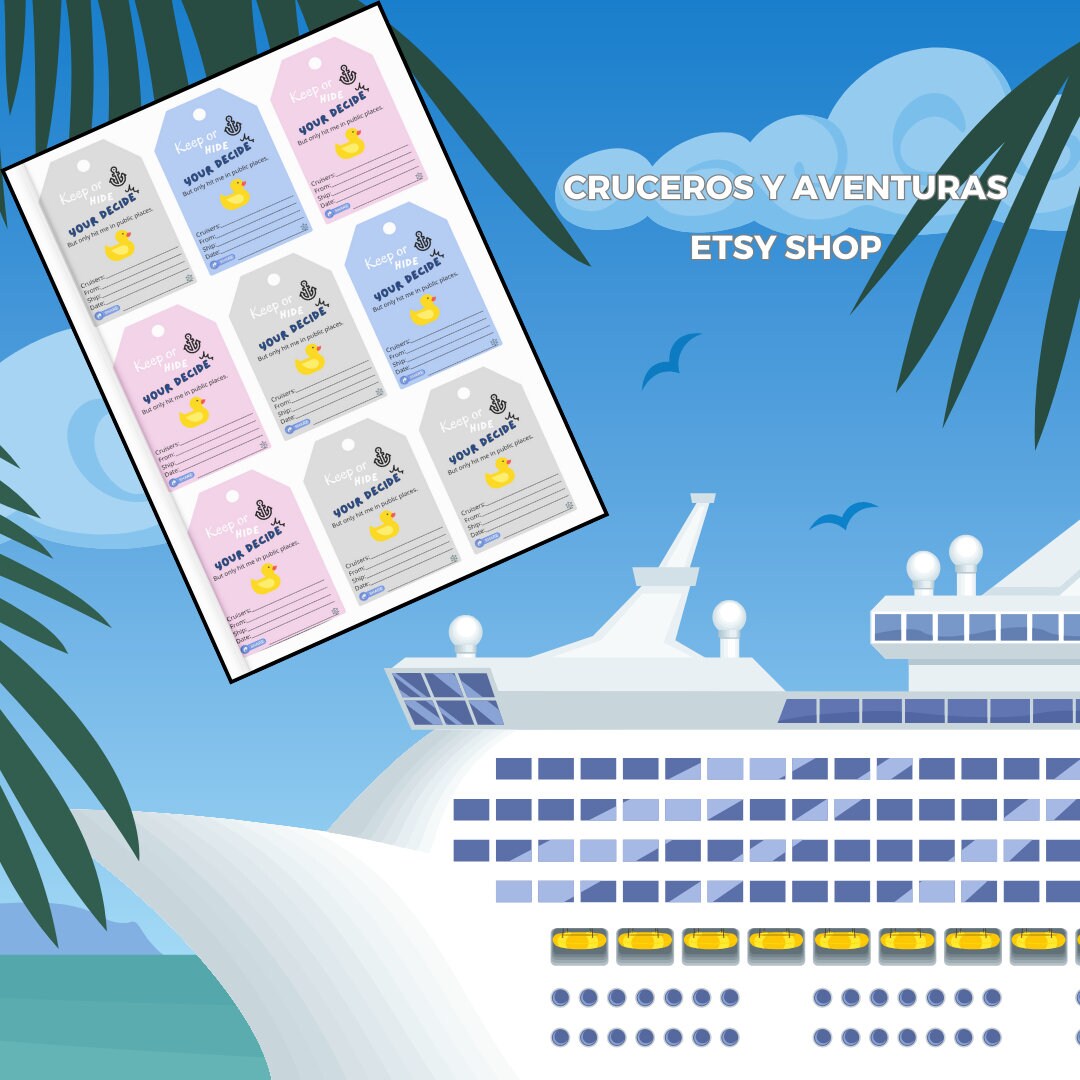 Cruise Duck Tag editable and Printable - Il 1080xN.5668172042 B309 
