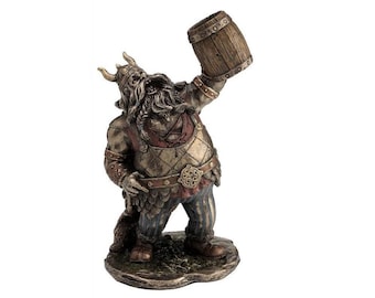 Mythical Viking with Stein figure - unique Norse pub decoration - gift idea for a beer lover