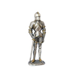 Knight in full armor with a sword - Tin figurine