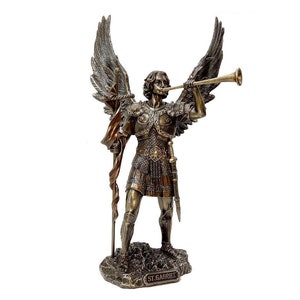 Saint Gabriel Figurine - Archangel Gabriel Statue - Christian Home Decor - Religious Inspiration Art