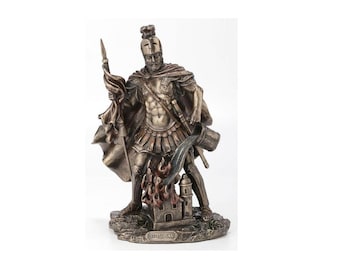Saint Florian sculpture - Patron of Firefighters - Inspirational gift for Fireman - Firefighter Gift Idea