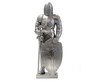 Figurine Chevalier Teutonique Attica Miniatures - Soldat 54mm En étain Peint à La Main