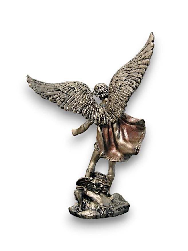 （コバ）SAINT MICHAEL Judgement Saint Michael Archangel Sad Statue | BIG Wall Décor