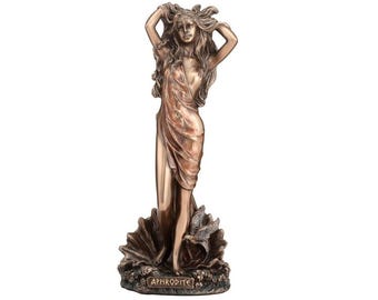 Birth of Aphrodite figurine - Greek Goddess of Love and Symbol of Beauty statue - Ancient Greek mythology decor