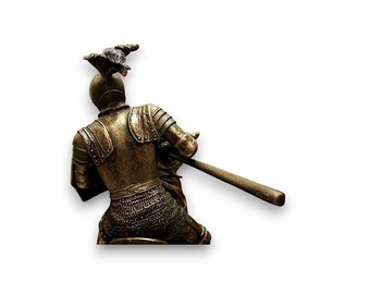 槍を持った鎧姿の騎士（馬上） - 鎧を着た騎士の像 - 中世の騎士の置物