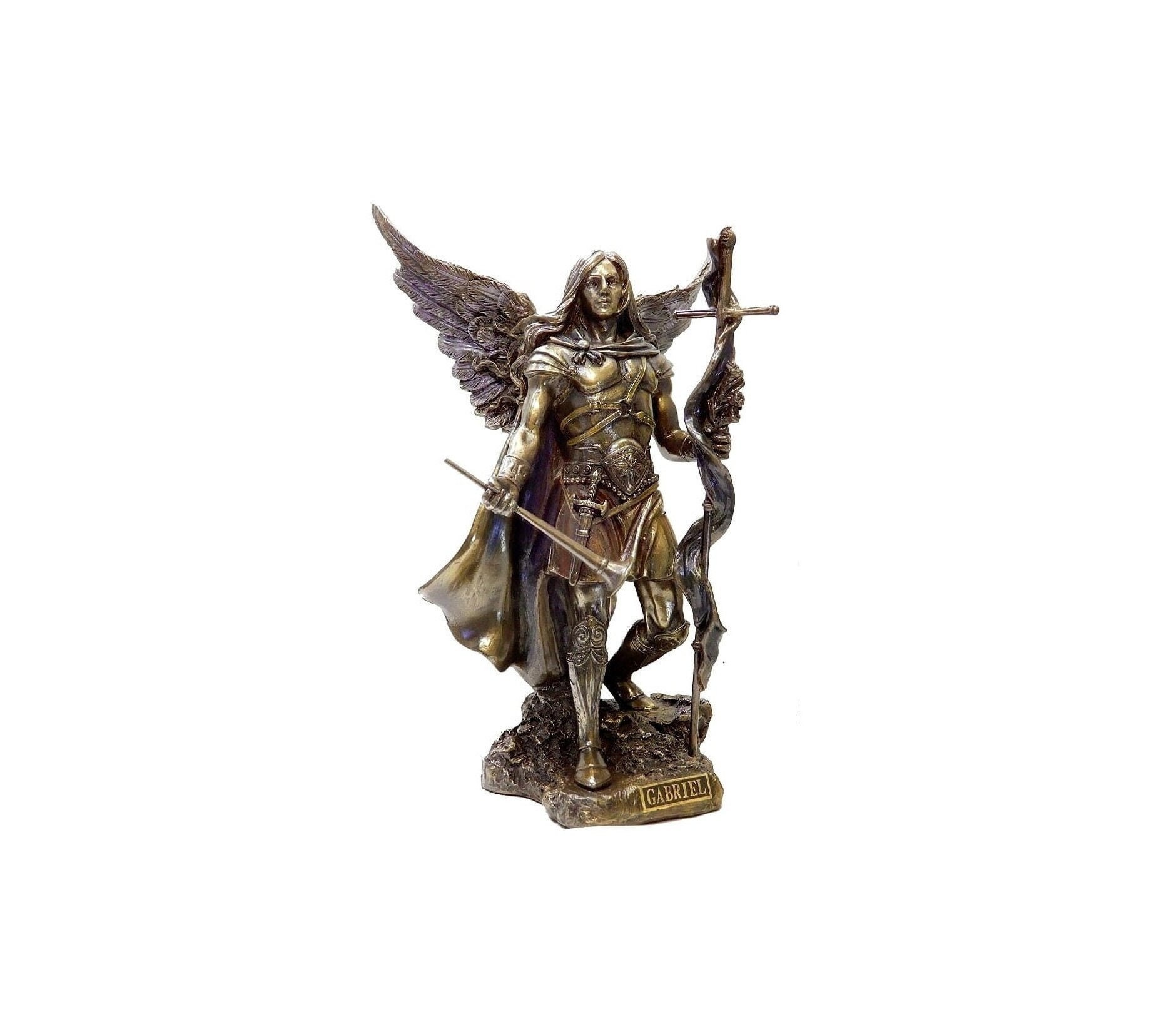 gabriel さん、 Amazon.com: 13 Inch Archangel - Saint Gabriel with Horn Cold Cast