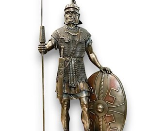 槍（ピルム）と盾を持ったローマ軍団の戦士 - ローマ軍団のフィギュア