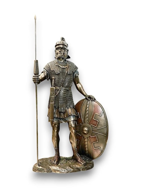 槍（ピルム）と盾を持ったローマ軍団の戦士 - ローマ軍団の