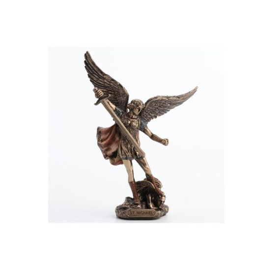 Saint Michael With Sword Figurine - Archangel Michael Small Figure