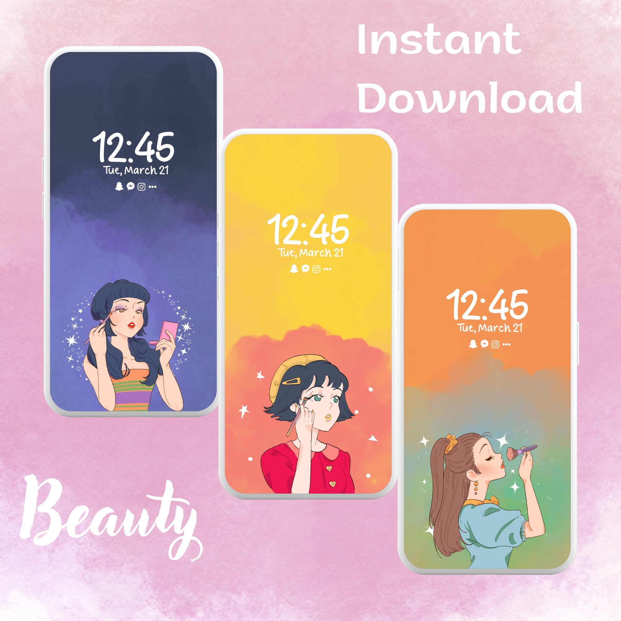 壁紙 20 枚パック | 携帯電話の背景とロック画面の壁紙 | 20 種類の