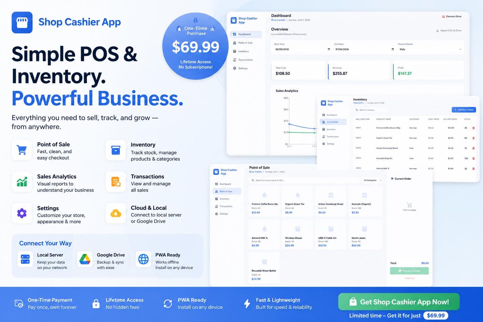 Cashier App bylia