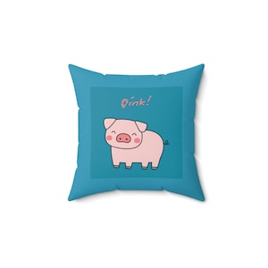 Bonita almohada de cerdo/decoración de granja, habitación infantil, regalo para amantes de los animales, accesorio para sala de juegos, cojín divertido