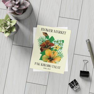 Flower Market Inspired Postcards - Botanical Prints - Set of 10 Note Cards