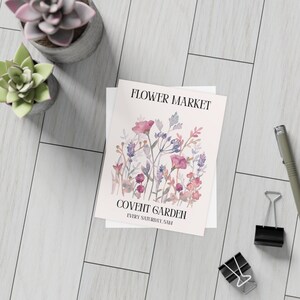 Flower Market Inspired Postcards - Botanical Prints - Set of 10 Note Cards