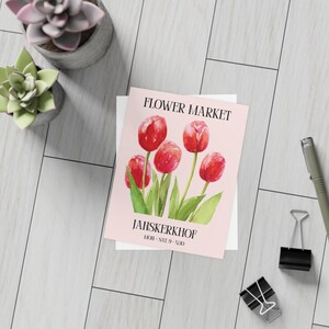 Flower Market Inspired Postcards - Botanical Prints - Set of 10 Note Cards