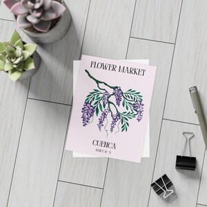 Flower Market Inspired Postcards - Botanical Prints - Set of 10 Note Cards