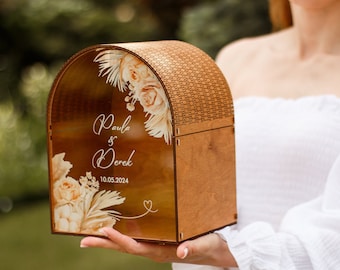 Wedding Envelope Box,Card Box for Wedding Arch,Decorative Gifts Box, Customized Keepsake for Special Moments, Modern Card Holder