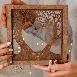 Einheitshochzeitssand mit Stammbaum,Initialen und Datum,Holz- und Acrylrahmen,verschiedene Farben,gefärbter Sand in Kraftpapiertüten,Hochzeit am Strand