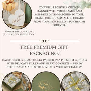 Unity wedding sand ceremony with printed photo,Wood and acrylic frame,Various colors,Сolored sand in kraft bags,Personalization option image 4