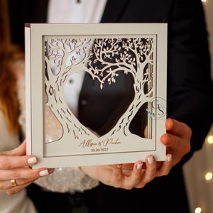 Wood gift for couple,5th anniversary gift wood,sand ceremony for wedding anniversary,5 years our family,valentines day gift,unique wood gift