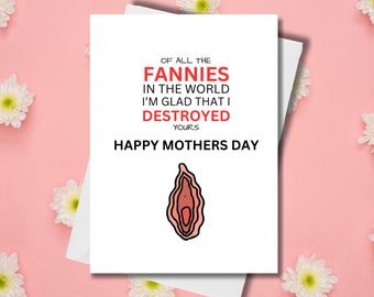 Funny, Rude Mothers Day Card | Gift for Mums