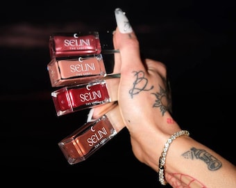 オーラコレクション リップグロス：ギリシャの女神にインスパイアされた、高光沢、保湿、動物実験なし