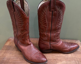 Western Heritage Leather Cowboy Boots