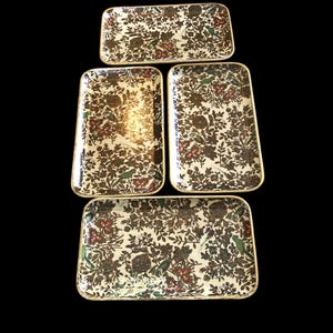 Vintage Viking Import Mini Trays set of 4 Made in Japan