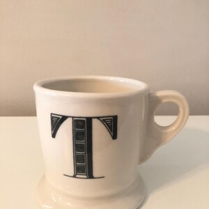 Vintage Anthropologie Monogram/Initial Mug image 4