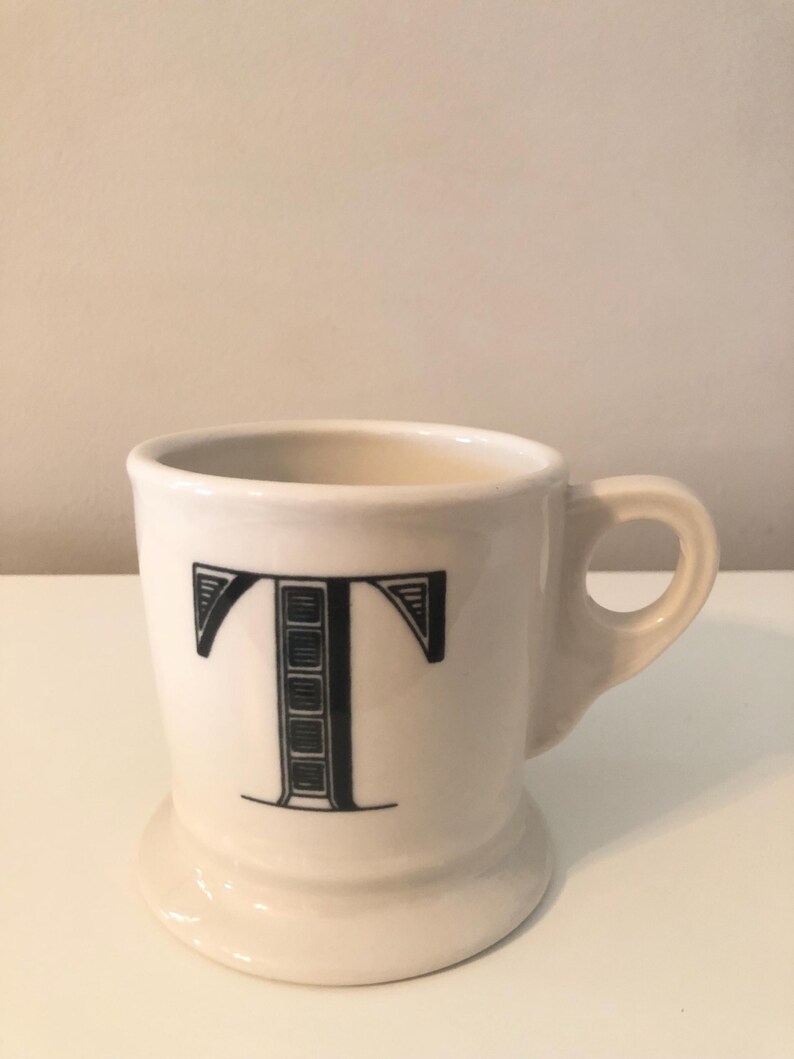 Vintage Anthropologie Monogram/Initial Mug image 4