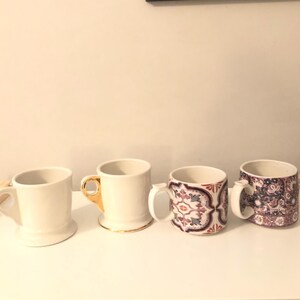 Vintage Anthropologie Monogram/Initial Mug image 6