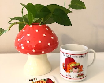 Vintage tired cleaning college-educated woman coffee mug, mother's day, book nook, tea cup