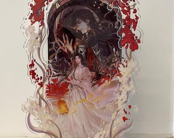 TGCF Standee Tian Guan Ci Fu, Heaven Official&#39;s Blessing Acrylic Stand, Desk Stand, Xie Lian, Hua Cheng , Anime Standee, Hua Cheng