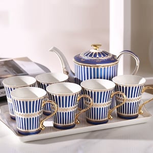 Handmade ceramic tea sets | European ceramic water sets | cold water kettle | coffee pot | tea set for tea party | afternoon tea set