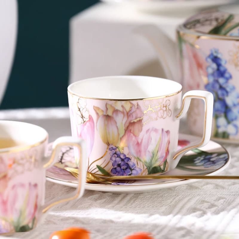 Hand Glazed Ceramic 7 Piece Tea Set
