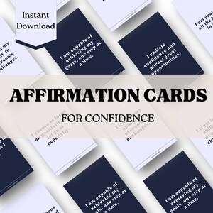 Tarjetas de afirmación para la confianza / Atención plena / Afirmaciones positivas / Tarjetas de cuidado personal / Regalos / Emprendedores / Mamás
