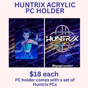 Huntrix Kpop Demon Hunters Inspired Acrylic Kpop Photocard Holder