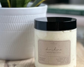 Sunshine Whipped Bodyscrub| Citrussuikerscrub| Exfoliërende suikerscrub