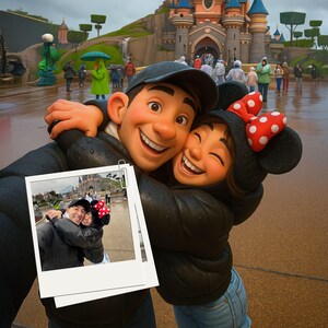 Custom Pixar Style Portrait from Your Photo | Personalized 3D Cartoon Character | Couple, Family, Pet Gift | Digital Pixar Art