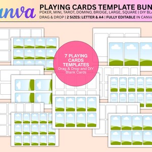 Custom Playing Cards Template, Drag and Drop Playing Cards, Printable Cards Template, Card Game Template, DIY Playing Card, Custom Card Deck