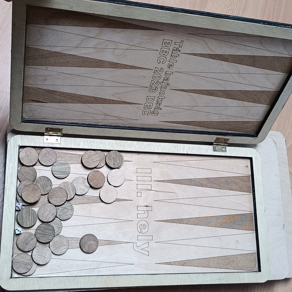 Backgammon Design file for Laser Engraver