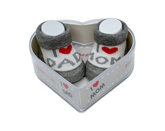 DAFI SOFT Newborn Socks, Gift Box for Baby Shower, Size 0-Months, Made in Turkey