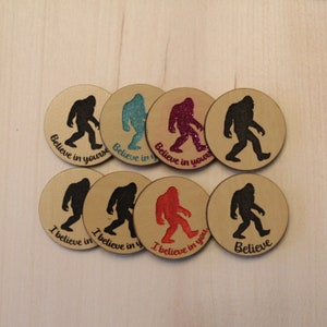 Big Foot Pocket Hugs Pack - Motivational Tokens/Coins - DIGITAL FILE ONLY - svg - png - pdf - Laser File - Ready to Cut