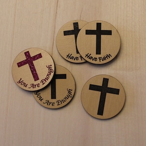 Pack de câlins de poche religieux - jetons/pièces de motivation - fichier numérique uniquement - svg - png - pdf - fichier laser - prêt à découper