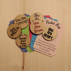Positivity Pocket Hug - pièce de monnaie - amour - soutien - affirmation de soi - cadeau