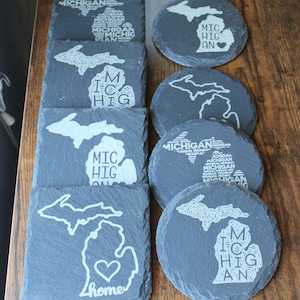 State Themed Slate Coasters