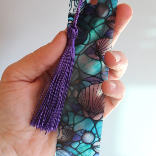 Blue Seashells Bookmark