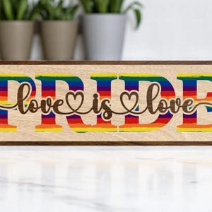 PRIDE Love is Love Sign